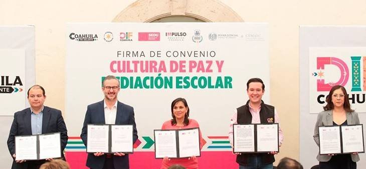 Vamos por una cultura de paz en las escuelas: DIF Coahuila
