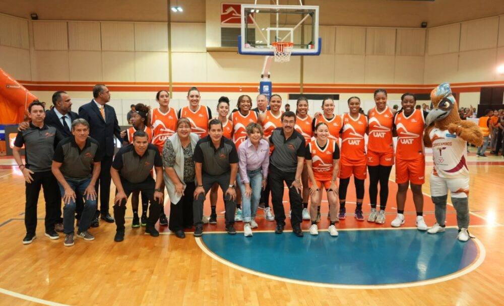 Rector de la UAT inaugura la  temporada 2025 de la LNBP Femenil