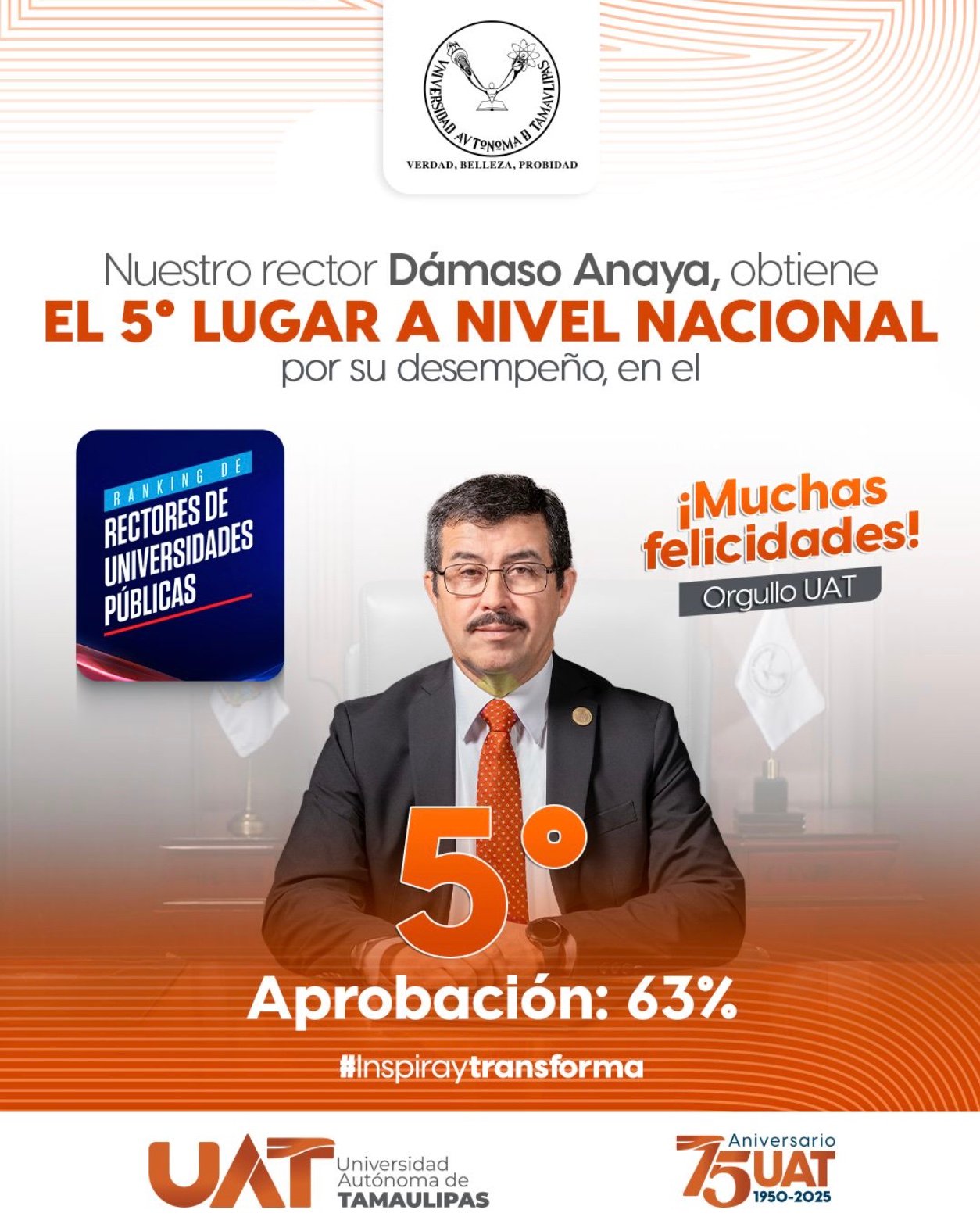 Dámaso Anaya está entre los rectores mejor evaluados de México