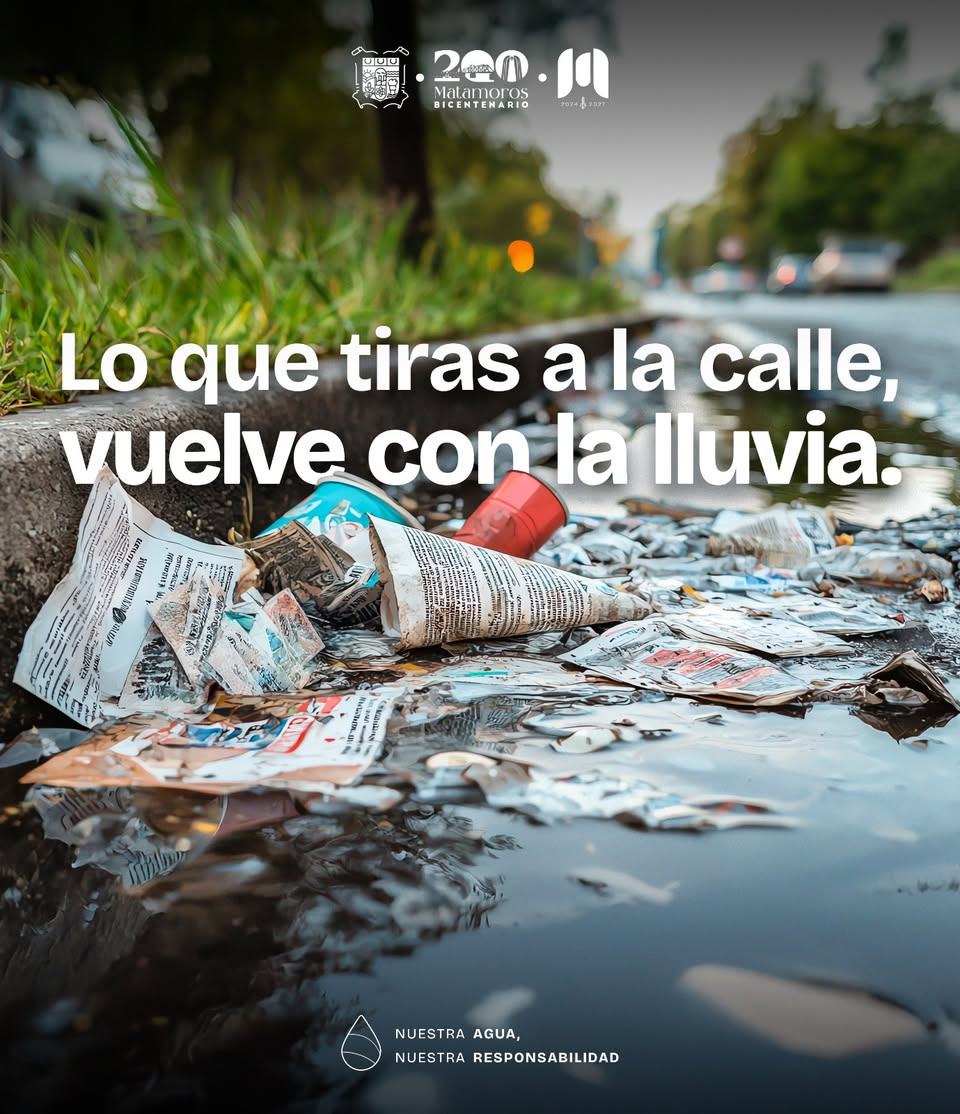 🌧️🗑️ Lo que tiramos en la calle no desaparece, regresa con la lluvia. Ante la próxima temporada de lluvias, es importa…