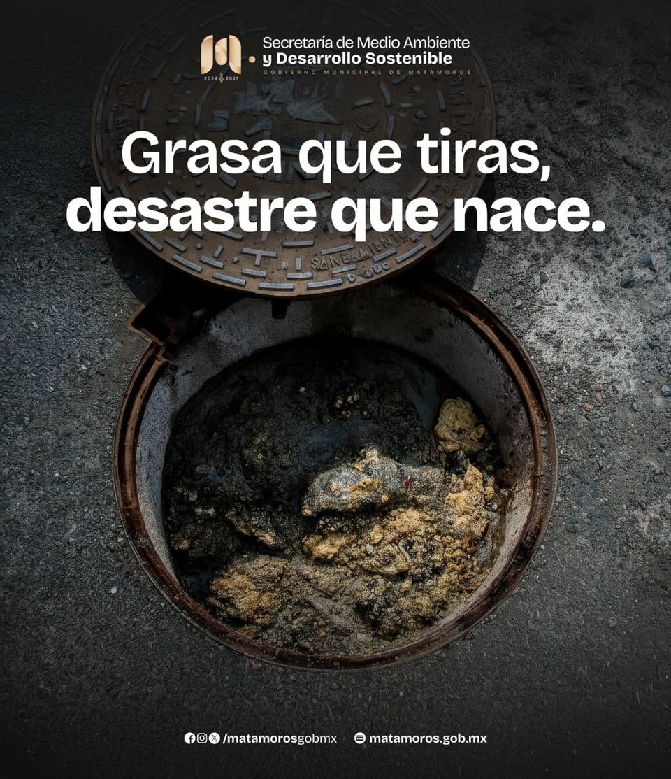 💧 Lo que parece un pequeño descuido en casa puede convertirse en un gran problema para toda la ciudad. Cuando el aceite…