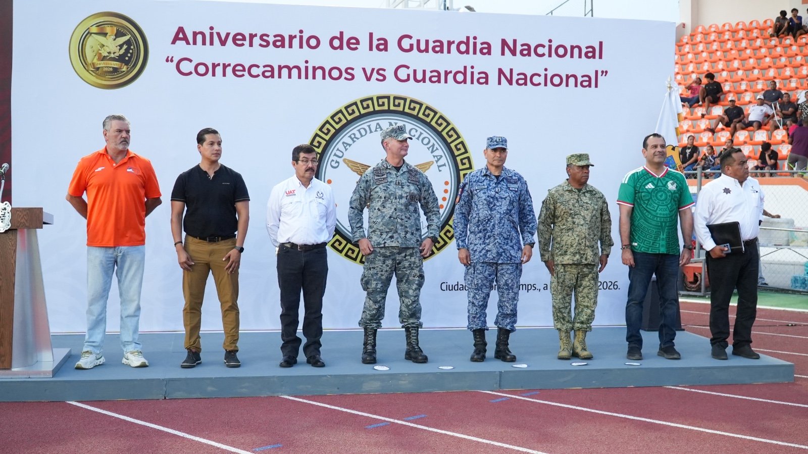 Celebran partido amistoso Correcaminos UAT Premier  y Guardia Nacional