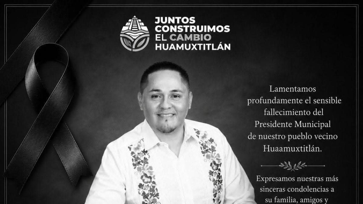 Muere Daniel Méndez, alcalde de Huamuxtitlán, por disparos de arma de fuego
