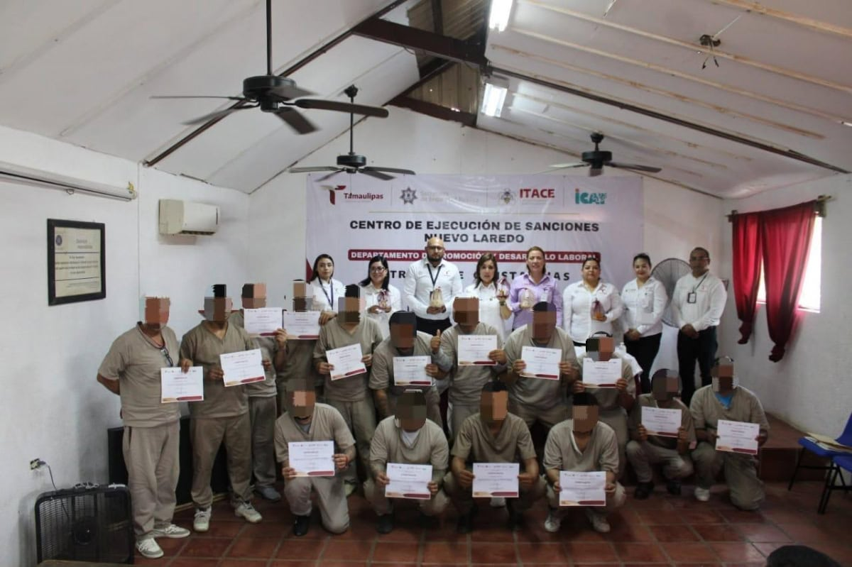 Reciben 67 PPLs del CEDES Laredo certificación por capacitaciones laborales – Gobierno del Estado de Tamaulipas