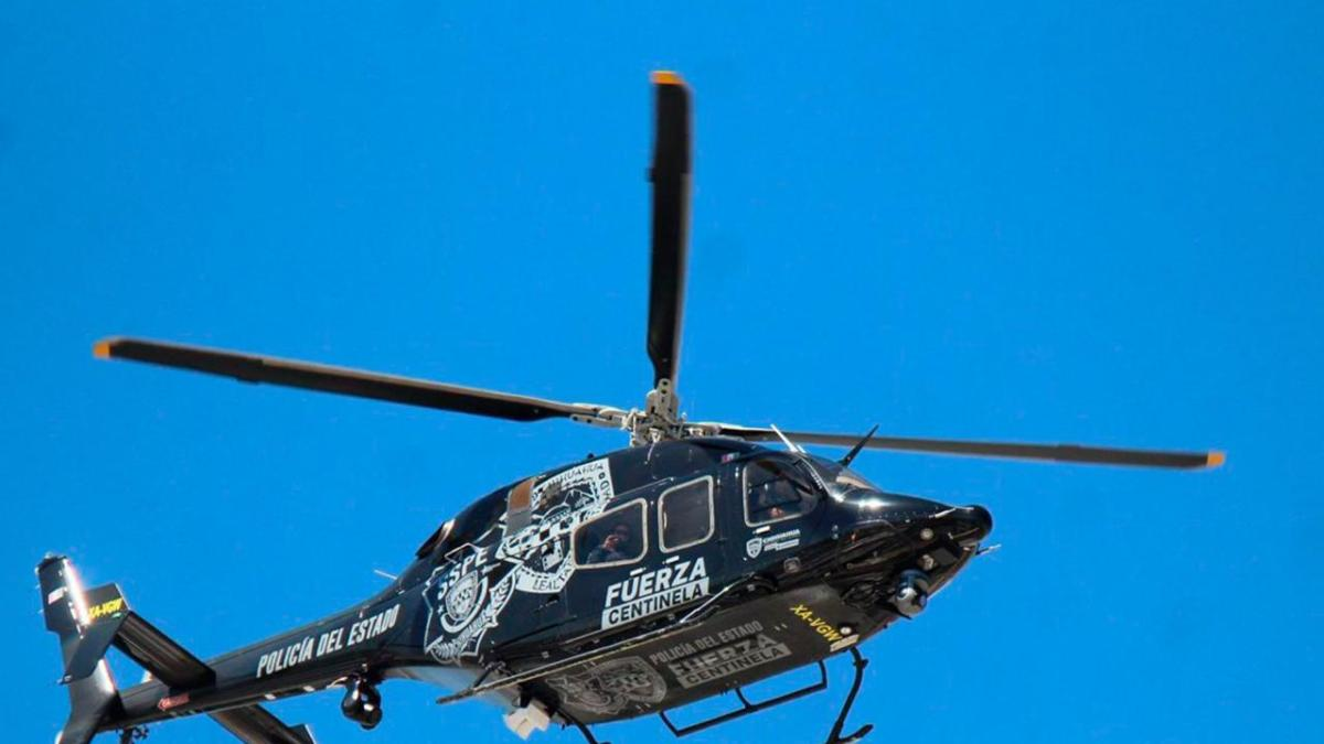 Atacan a balazos helicóptero de la Policía de Chihuahua; hay un agente herido