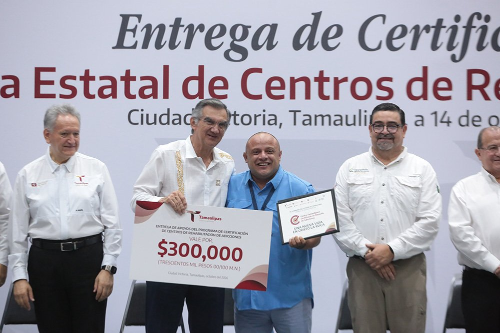 Programa para regularizar Centros de Rehabilitación de Adicciones en Tamaulipas será ejemplo nacional