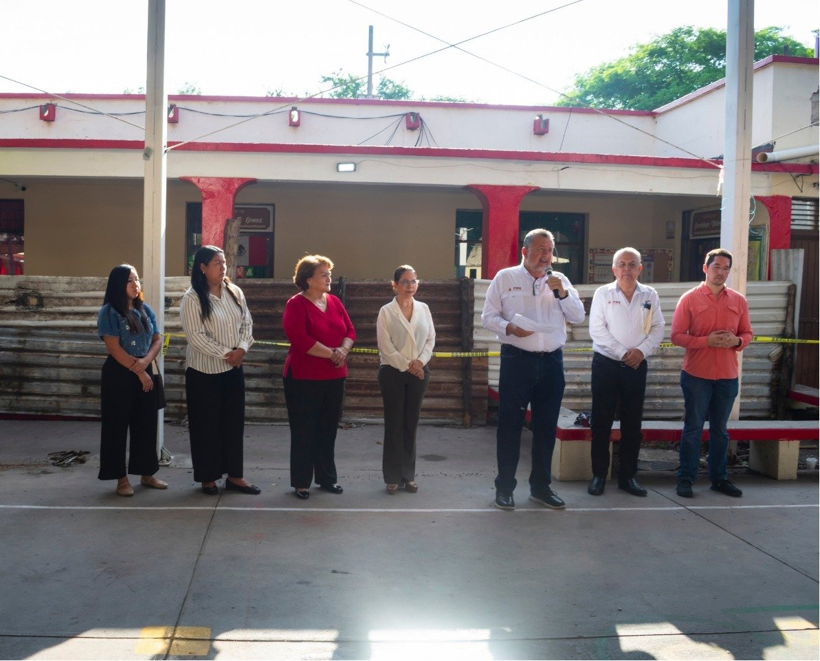 Inicia ITIFE construcción de biblioteca en Escuela Primaria Juana de Asbaje y Ramírez, en Ciudad Victoria